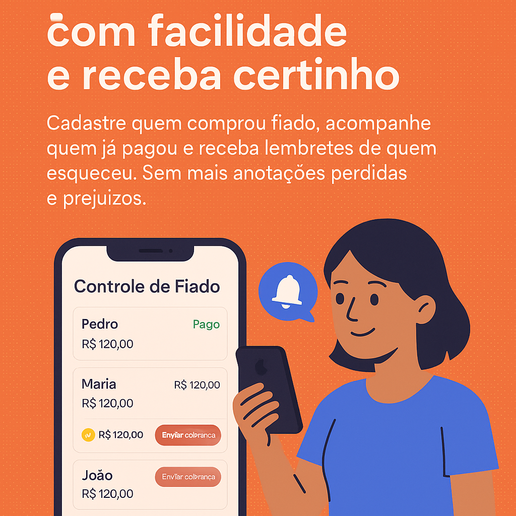 Controle de fiado no app